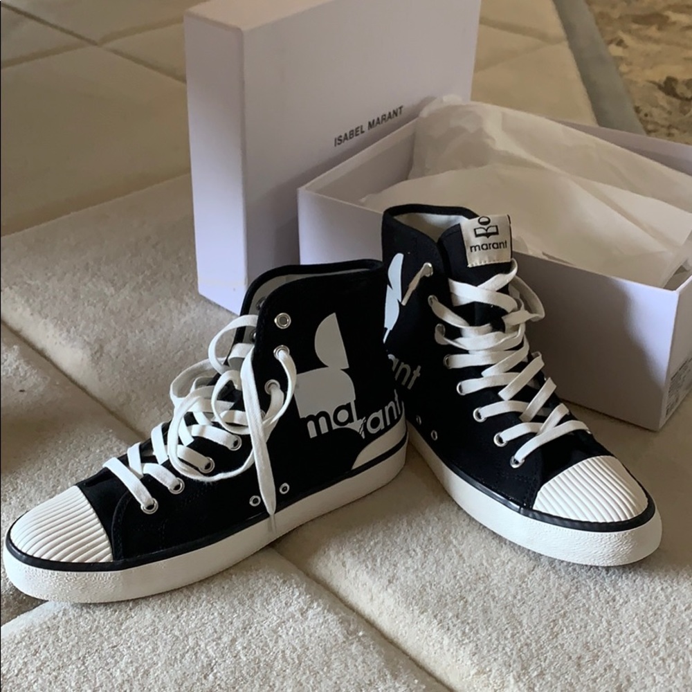 Isabel Marant Logo Sneakers (NEVER WORN)